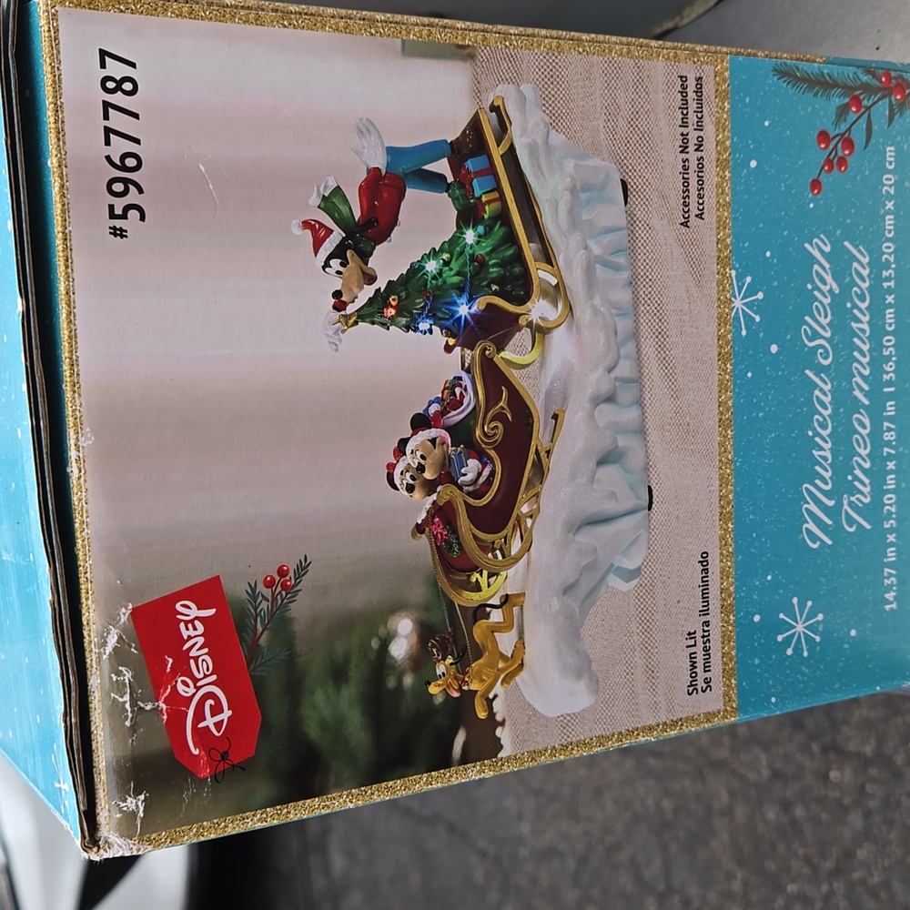 Disney Musical Sleigh CHRISTMAS VILLAGE - Picture 5 of 5